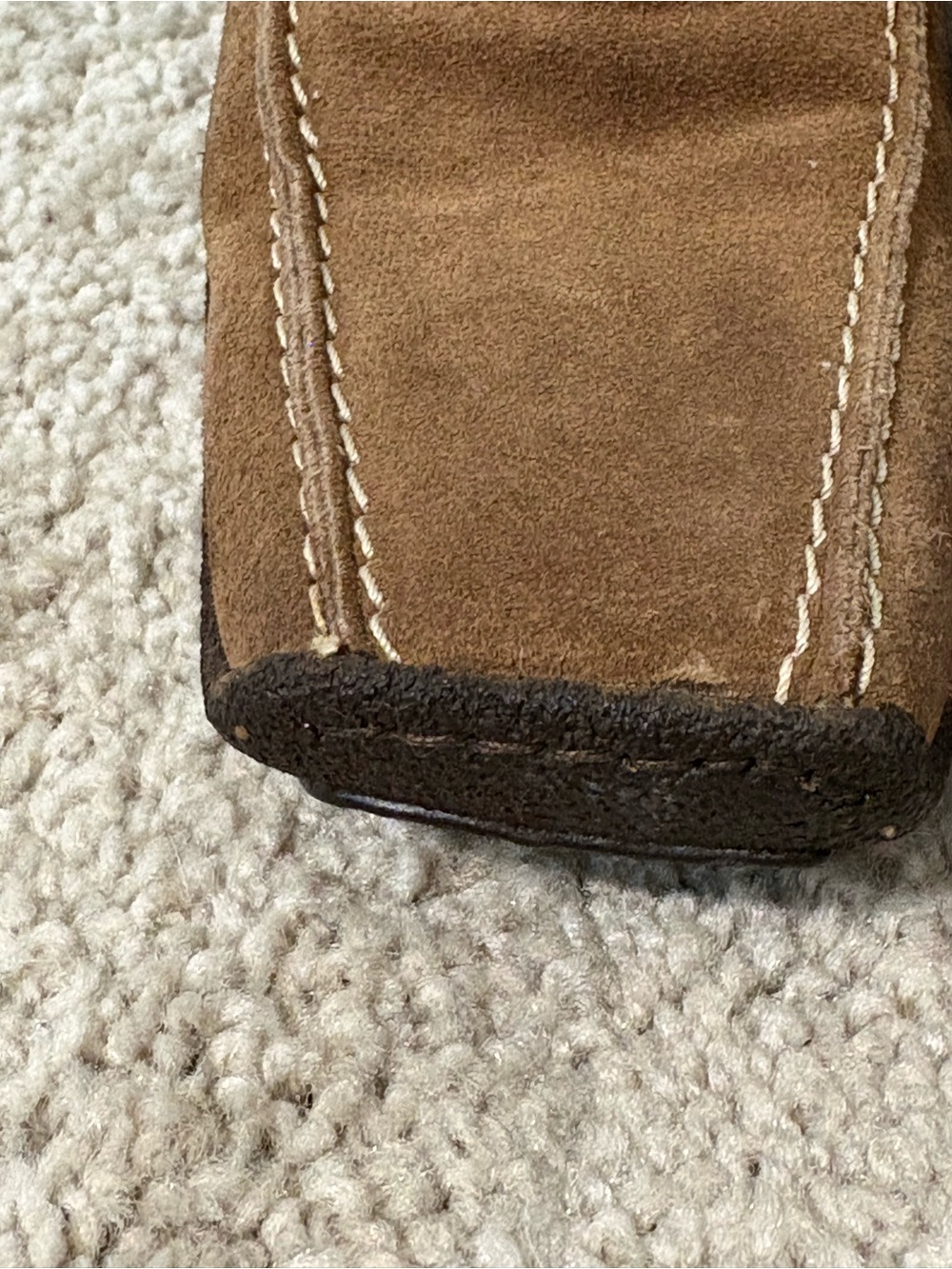 Luichiny Made in Italy Brown Suede Slip-On Mules Size 37 Retro Boho Platform - Picture 8 of 11